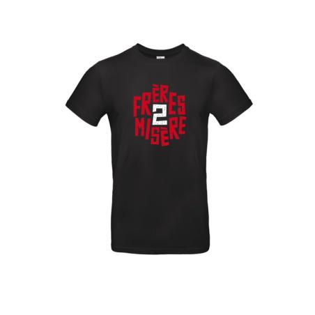 FRERES 2 MISERE - T-shirt noir Homme Logo